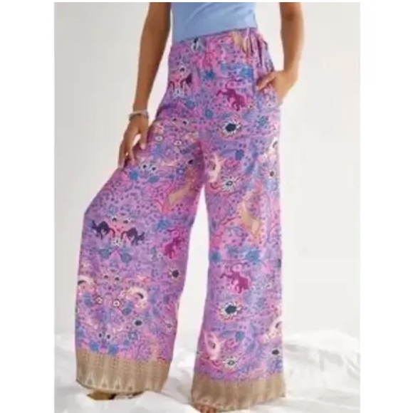 Plenty by Tracy Reese Pants - NWT Anthropologie Plenty by Tracy Reese wide leg “fantasy forest” pant